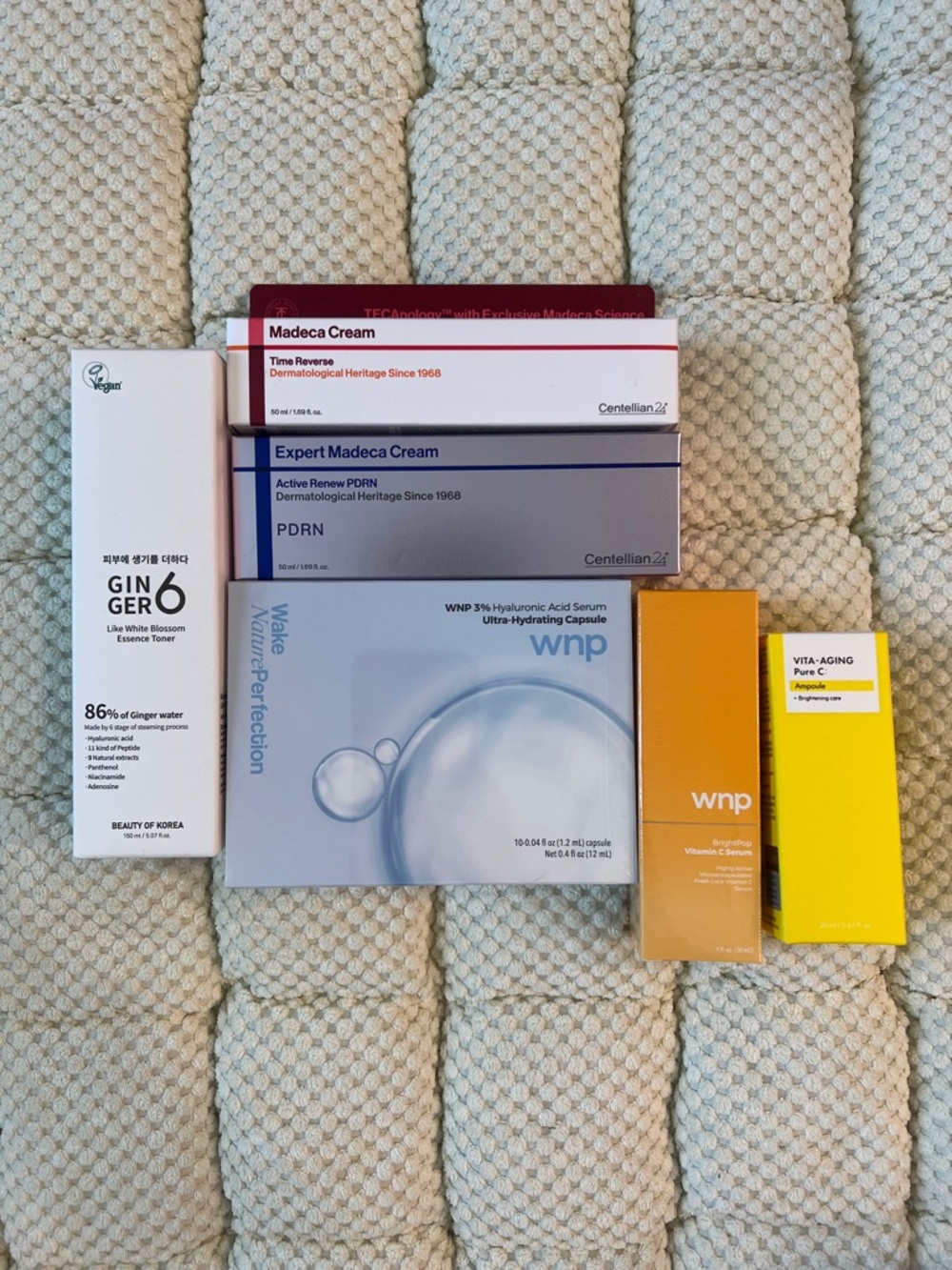 Centellian24, WNP, VARIHOPE, GINGER6 Skincare